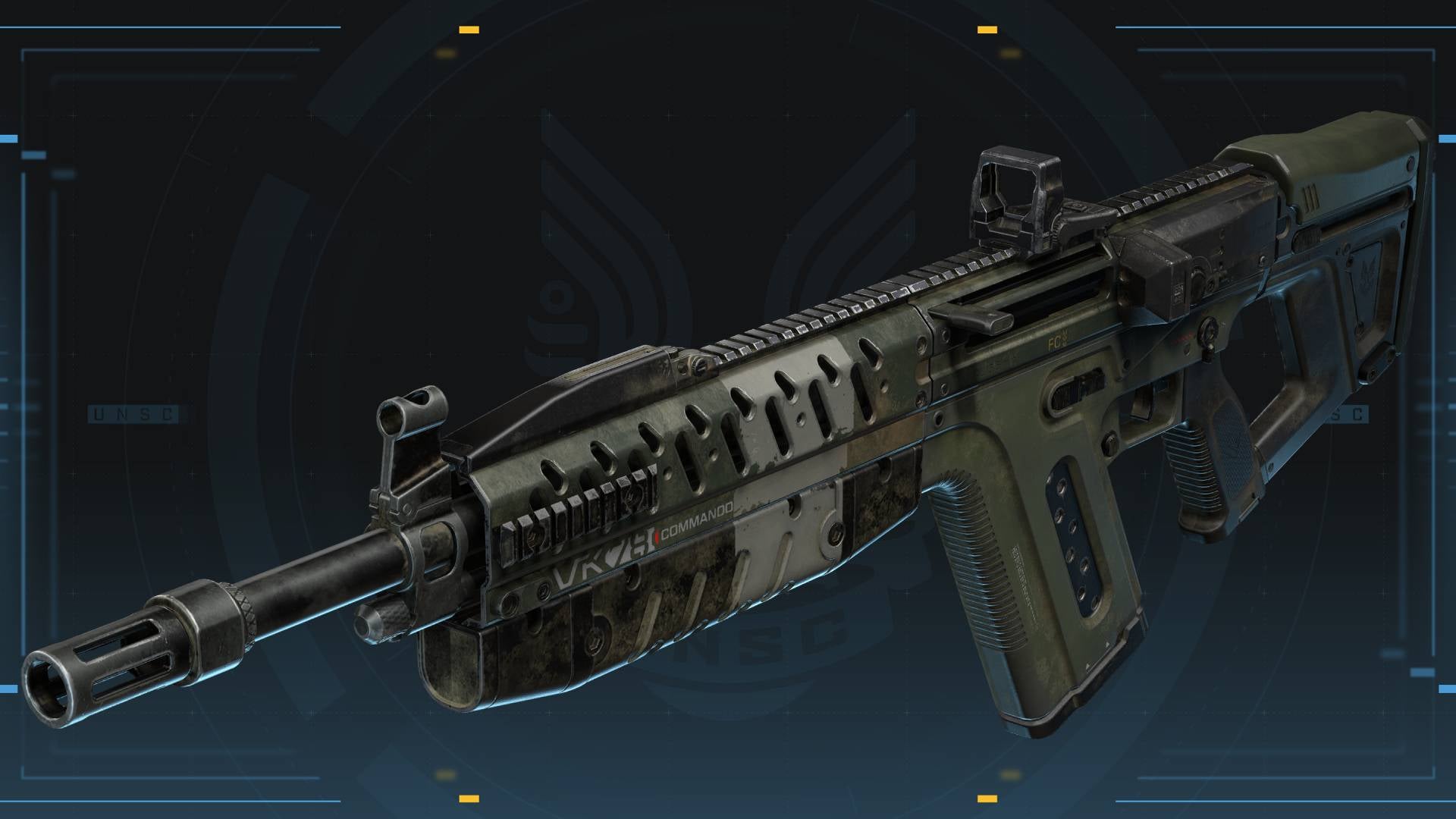 It looks like Halo 4's DMR, but the commando is fully automatic.