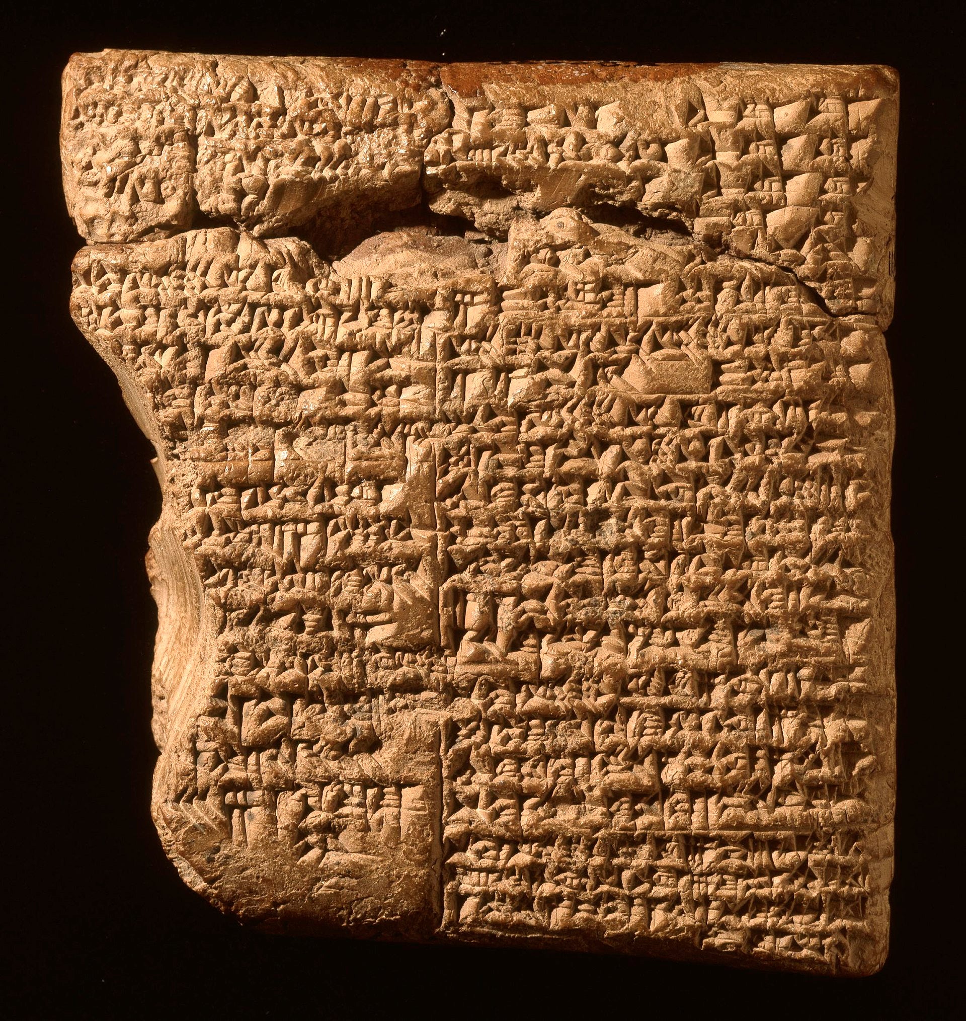 The actual clay tablet, dating to 177BC, that explained the rules to the Royal Game Of Ur