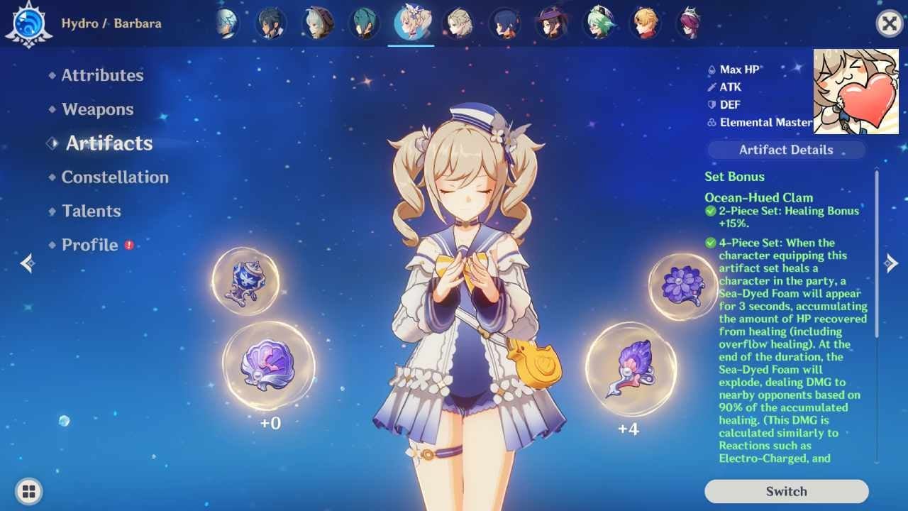 The DPS Barbara meta is here.