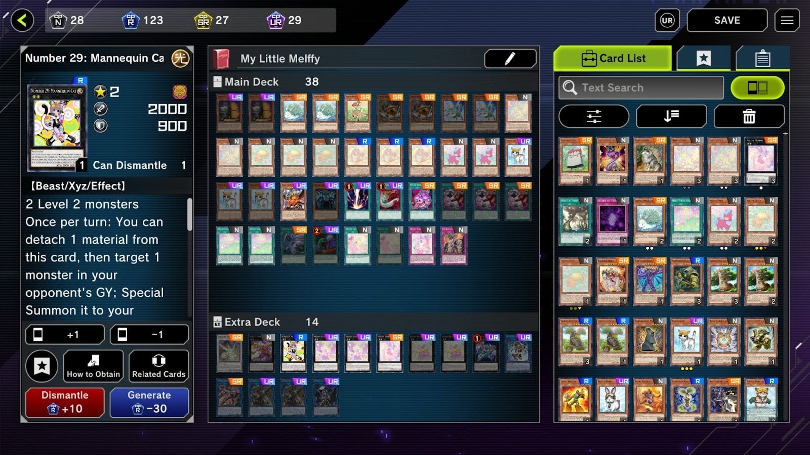 I am building a Melffy deck, because of course I am