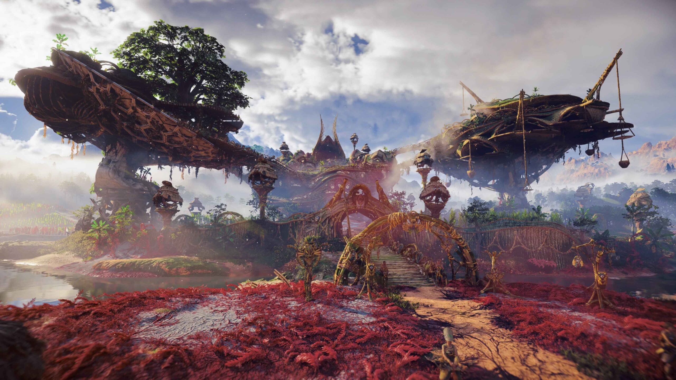 Plainsong is one of Horizon Forbidden West’s most striking locales, and is a hub area for the start of many side-quests.