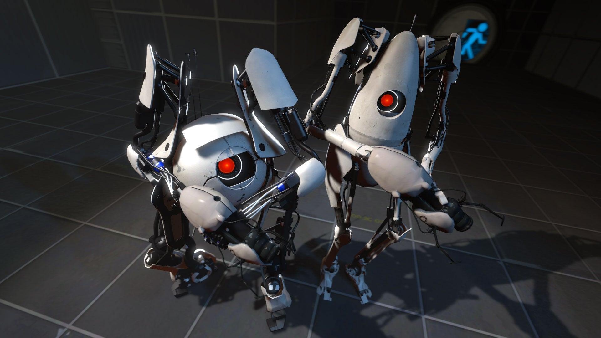 Portal characters prepare for danger.