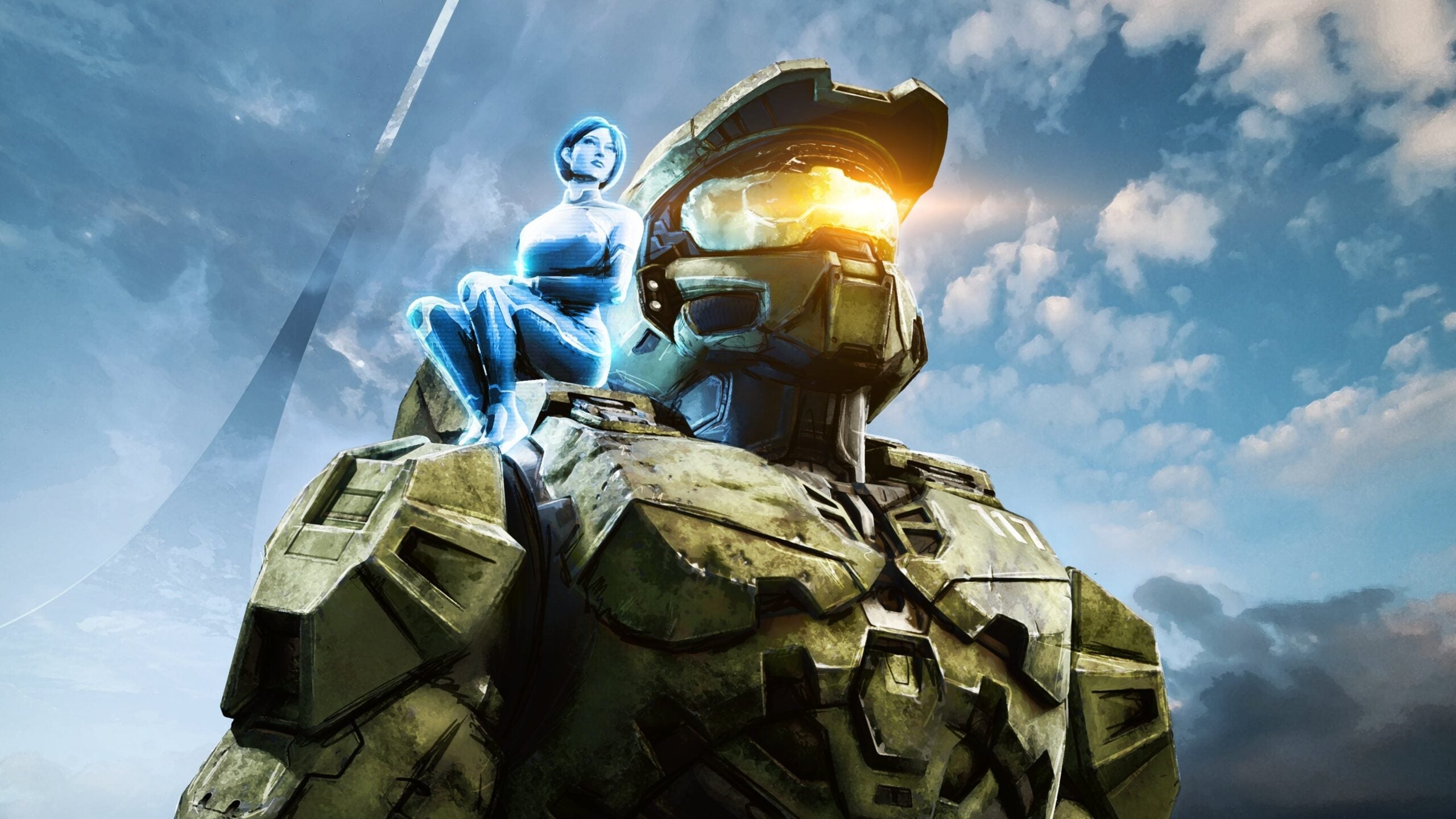 Master Chief looks off into the distance.