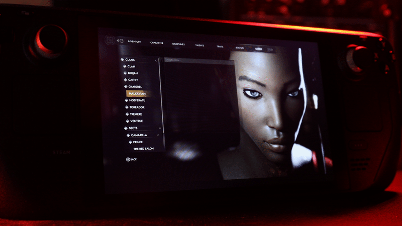 Small text is rendered slightly too blurry on the Steam Deck’s 1200x800 screen.