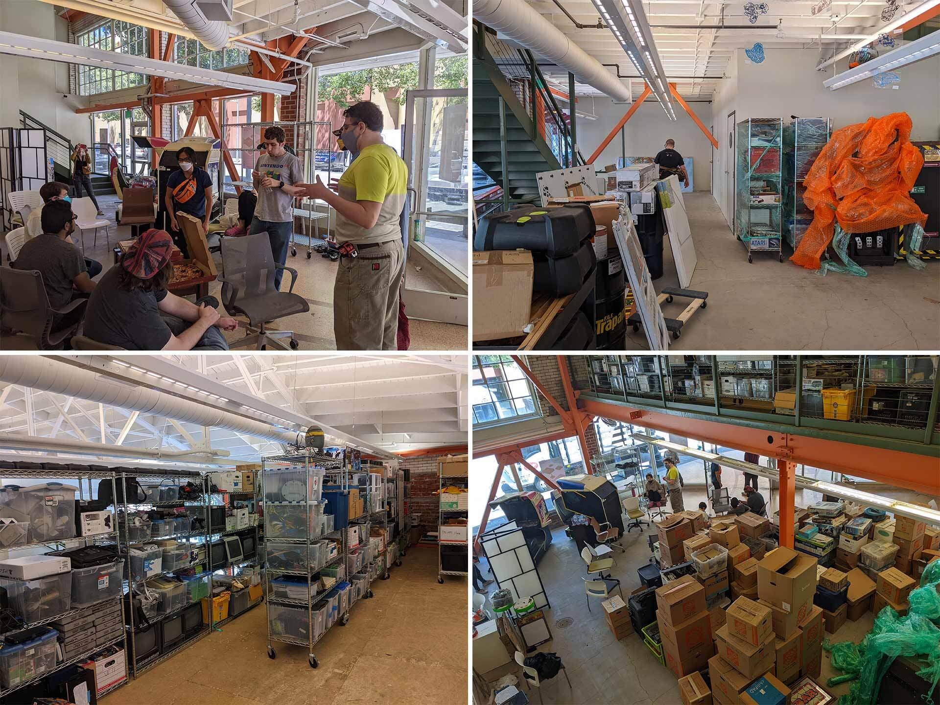 Moving a video game museum is hard work.