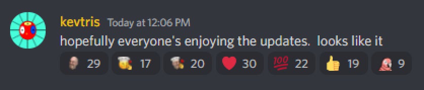Kevtris checks in on the popular Classic Gaming Discord about 40 minutes after the two unexpected FPGA cores were uploaded.