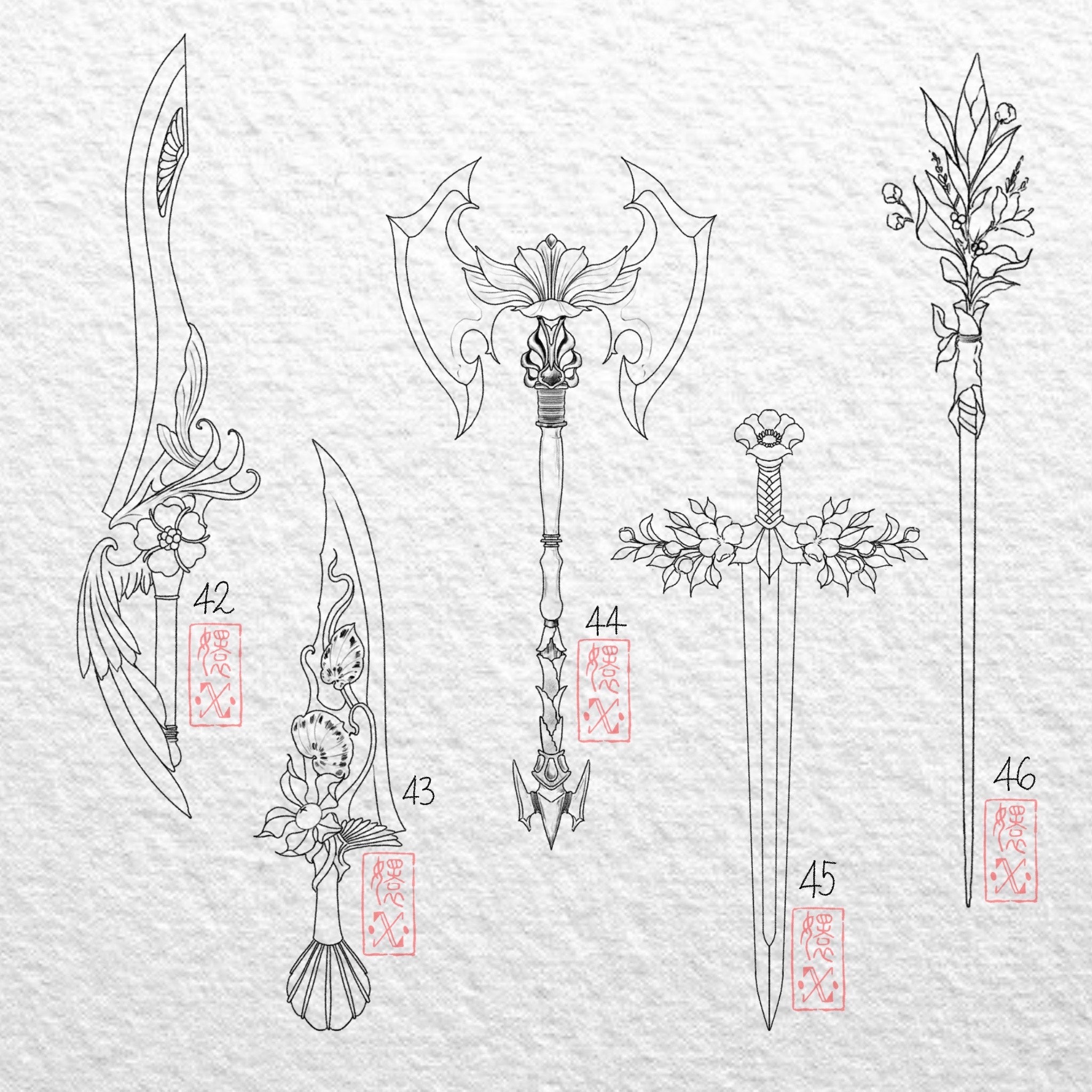 The stencil is typically more indicative than the initial design of what a final piece will look like on your skin.