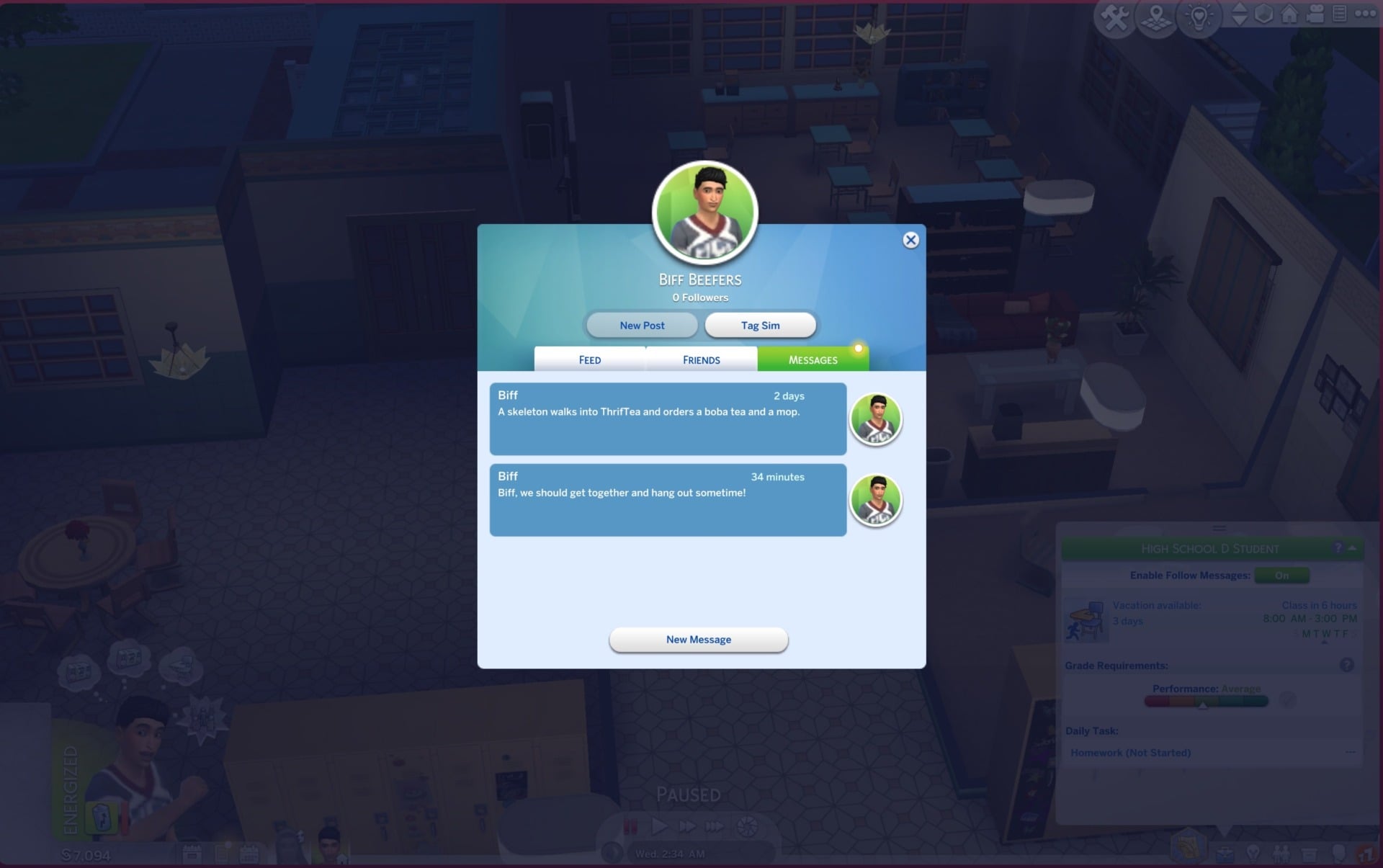 Biff Beefers can’t stop DMing himself.