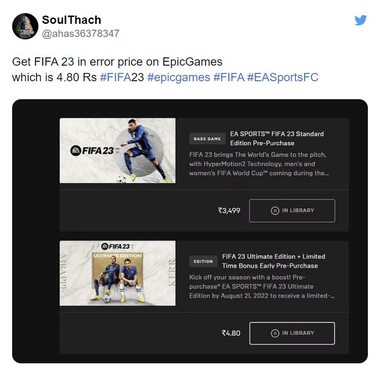 The error was first discovered in late July