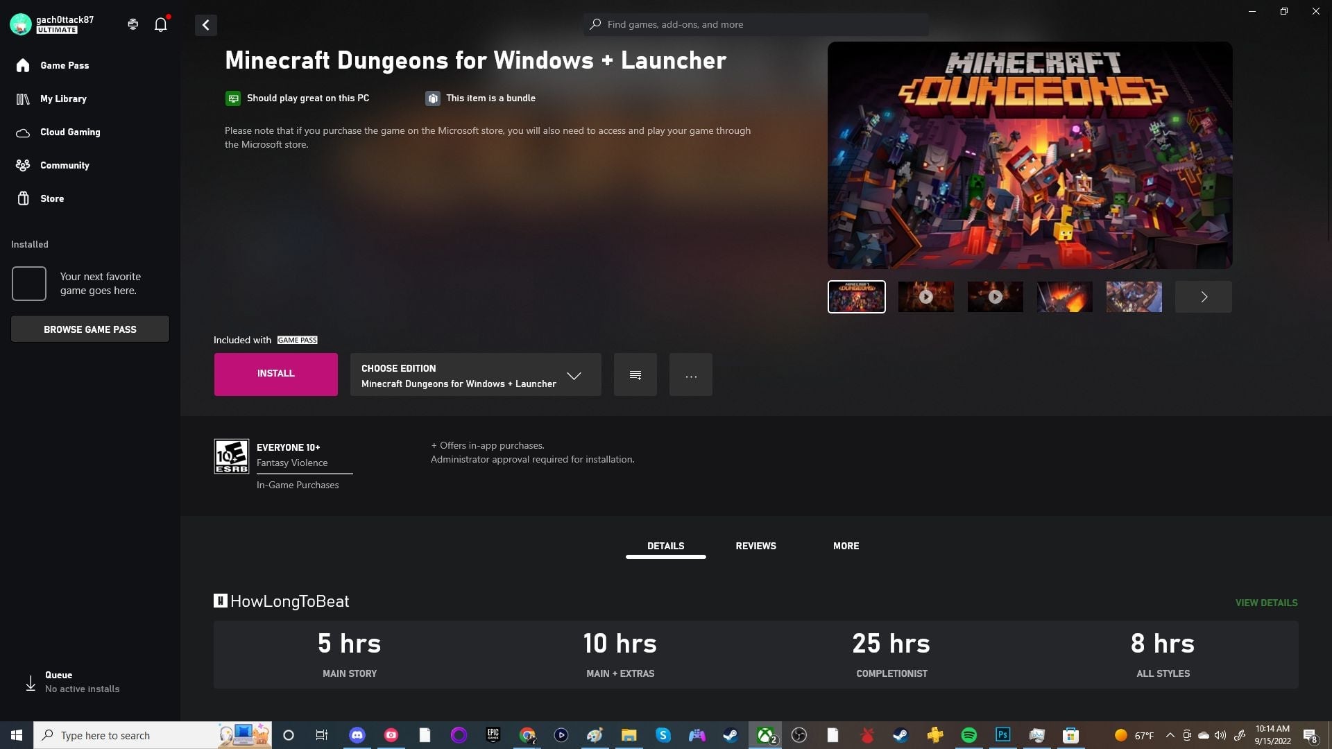 Screenshot: Microsoft