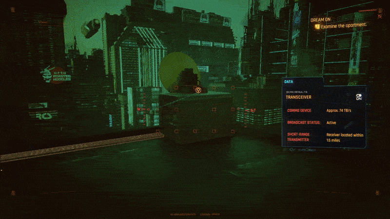 You’ll find this mysterious object parked on top of the Peralez’s apartment.