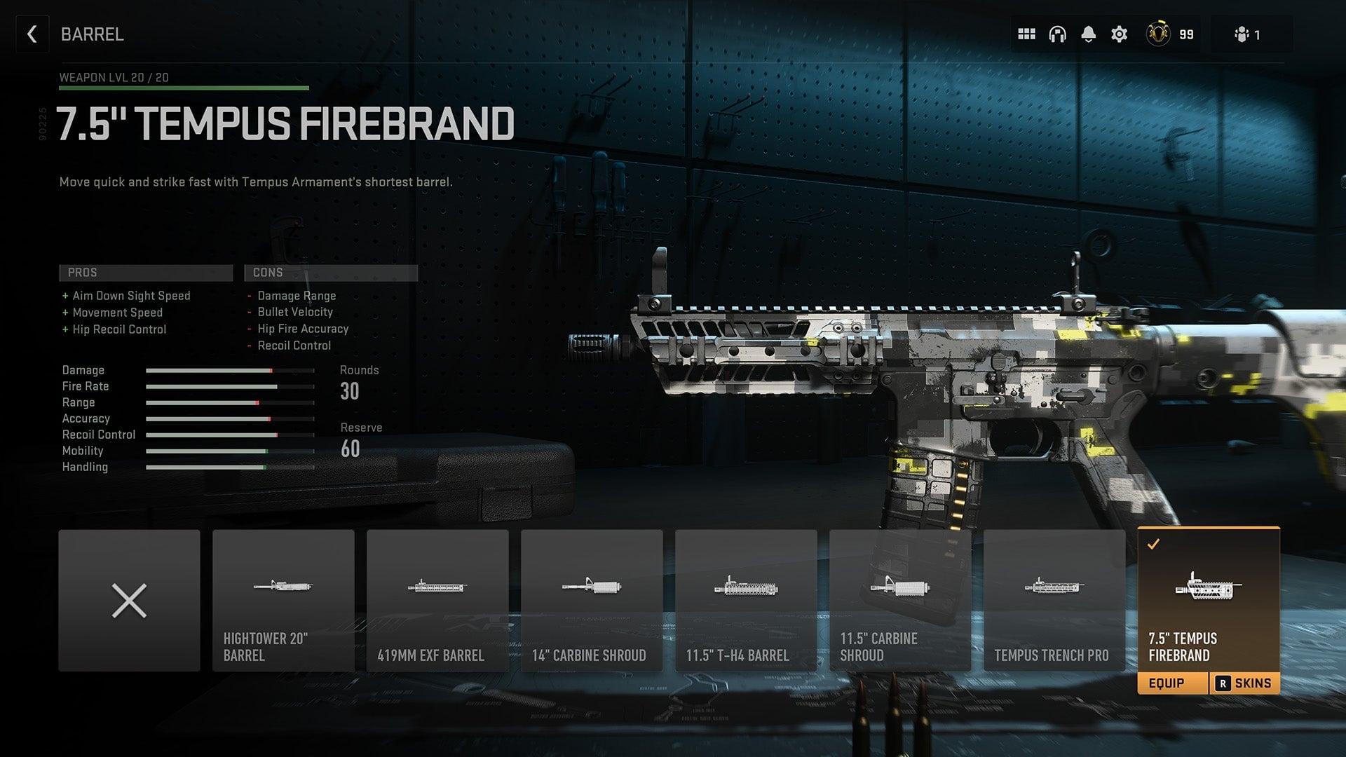 Keep an eye on the stat meters as well as the pros and cons. Optimizing a gun class is a give and take.