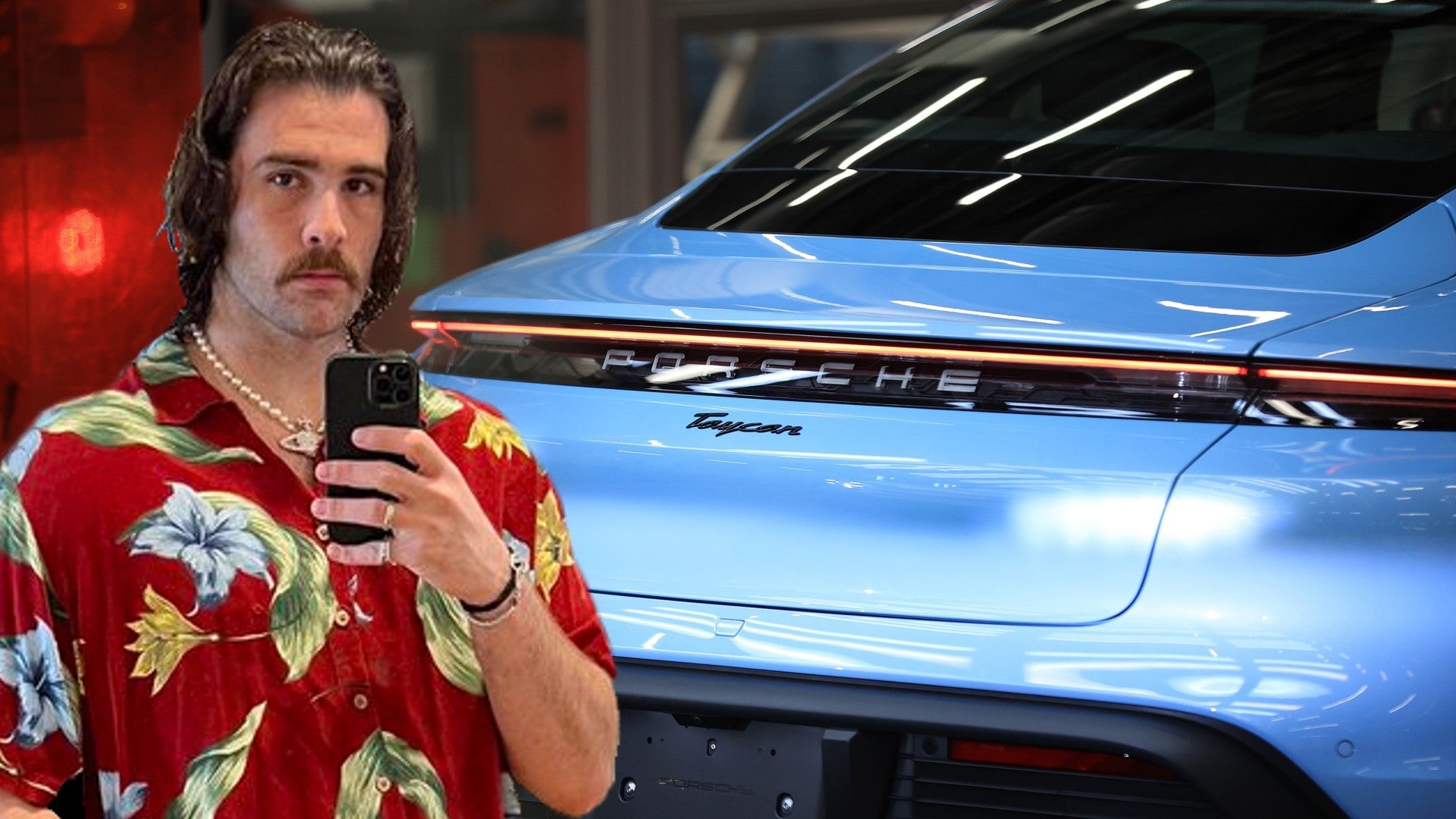 The blue really brings out the democratic socialism in his eyes (his car is a different color blue).