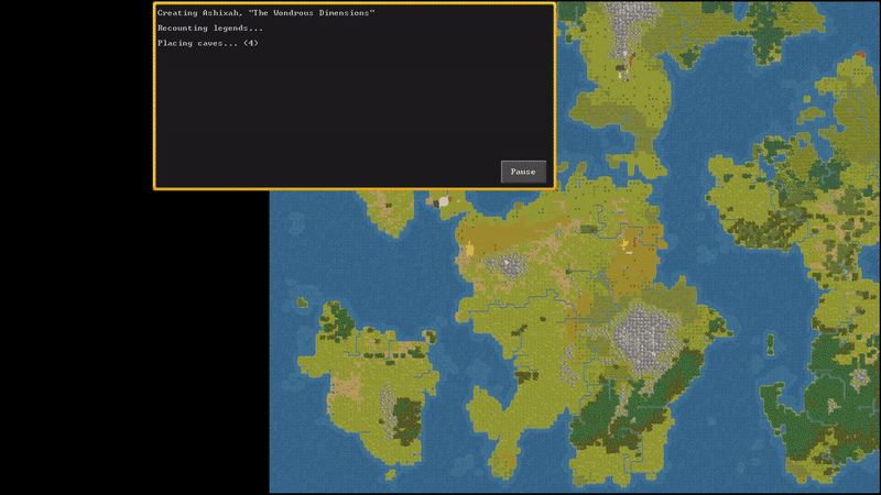 500 years of history being randomly generated (grab an ale, it’s much slower in real time).