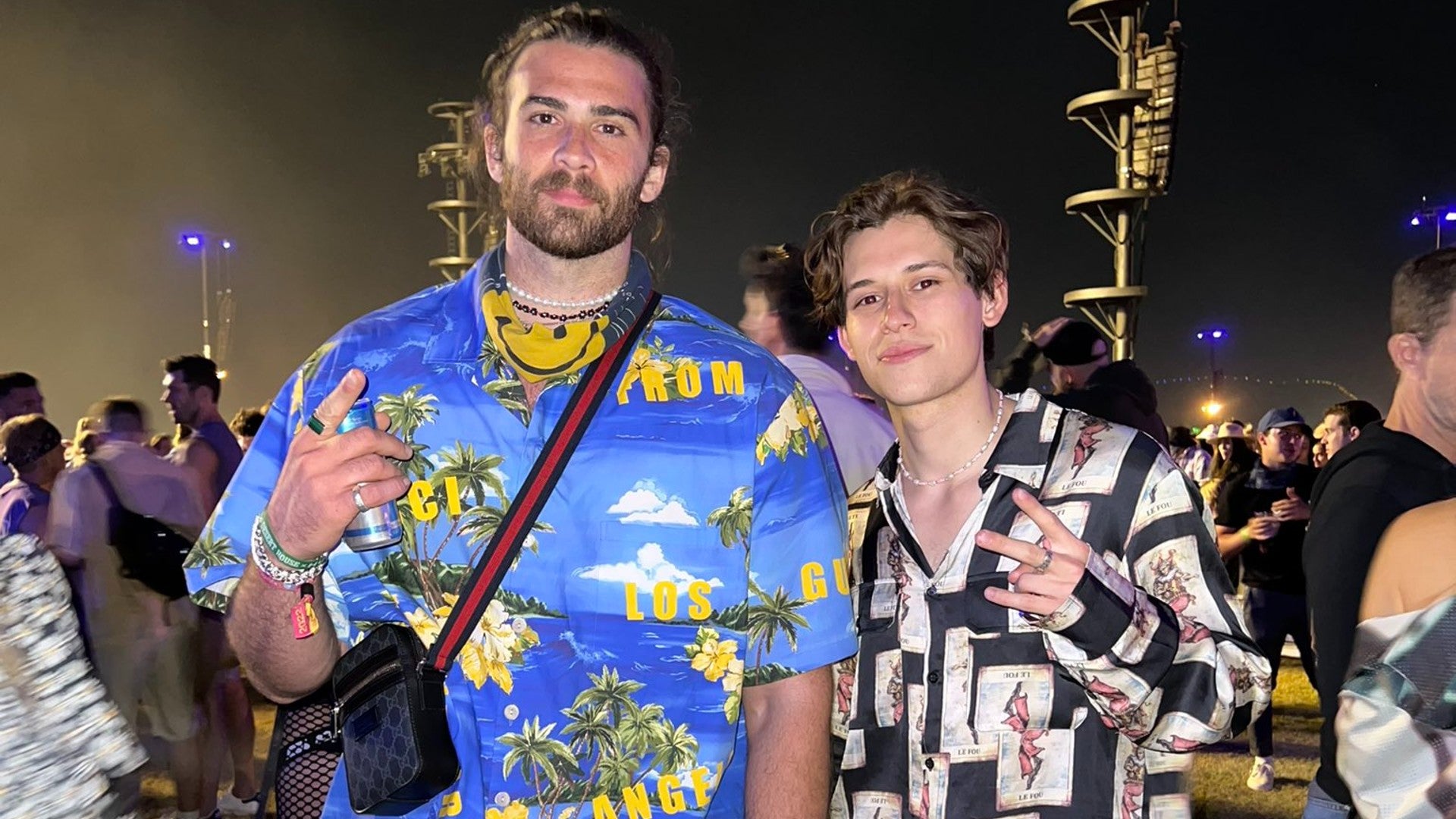 Hasan in the controversial Gucci fit at Coachella.