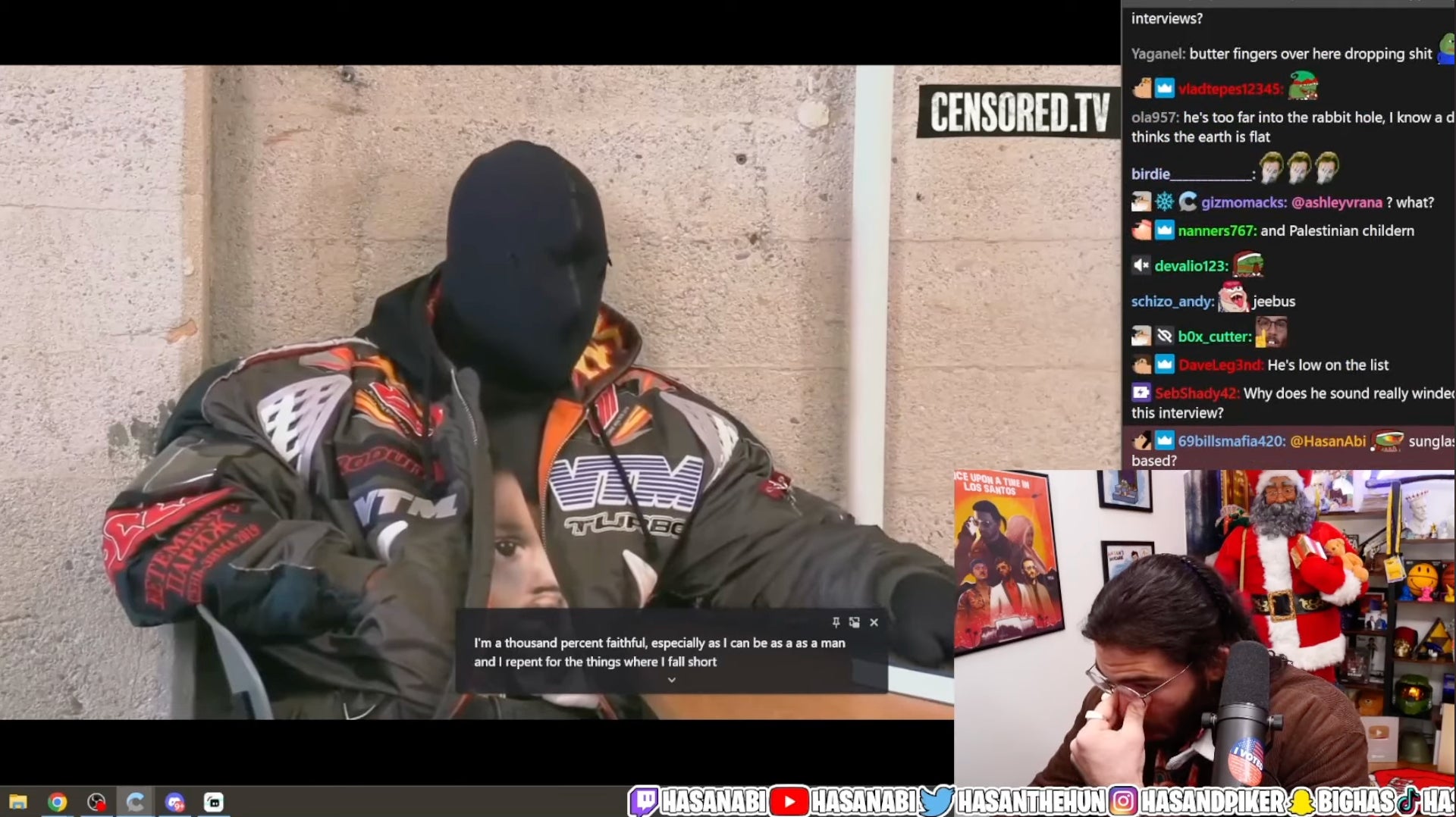 Screenshot: Censored.TV / HasanAbi / YouTube