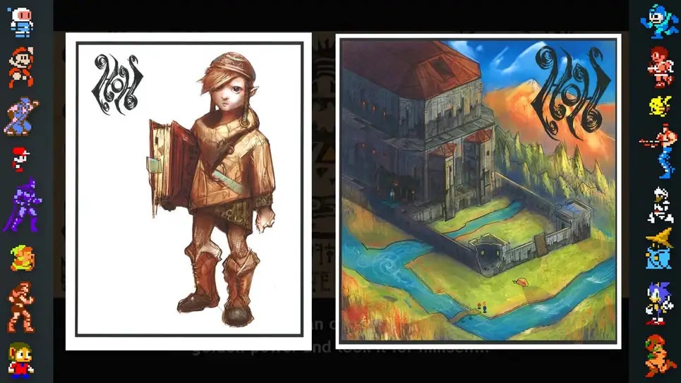 The above is one of the sample illustrations from the Heroes of Hyrule pitch document that DidYouKnowGaming used in its video. 