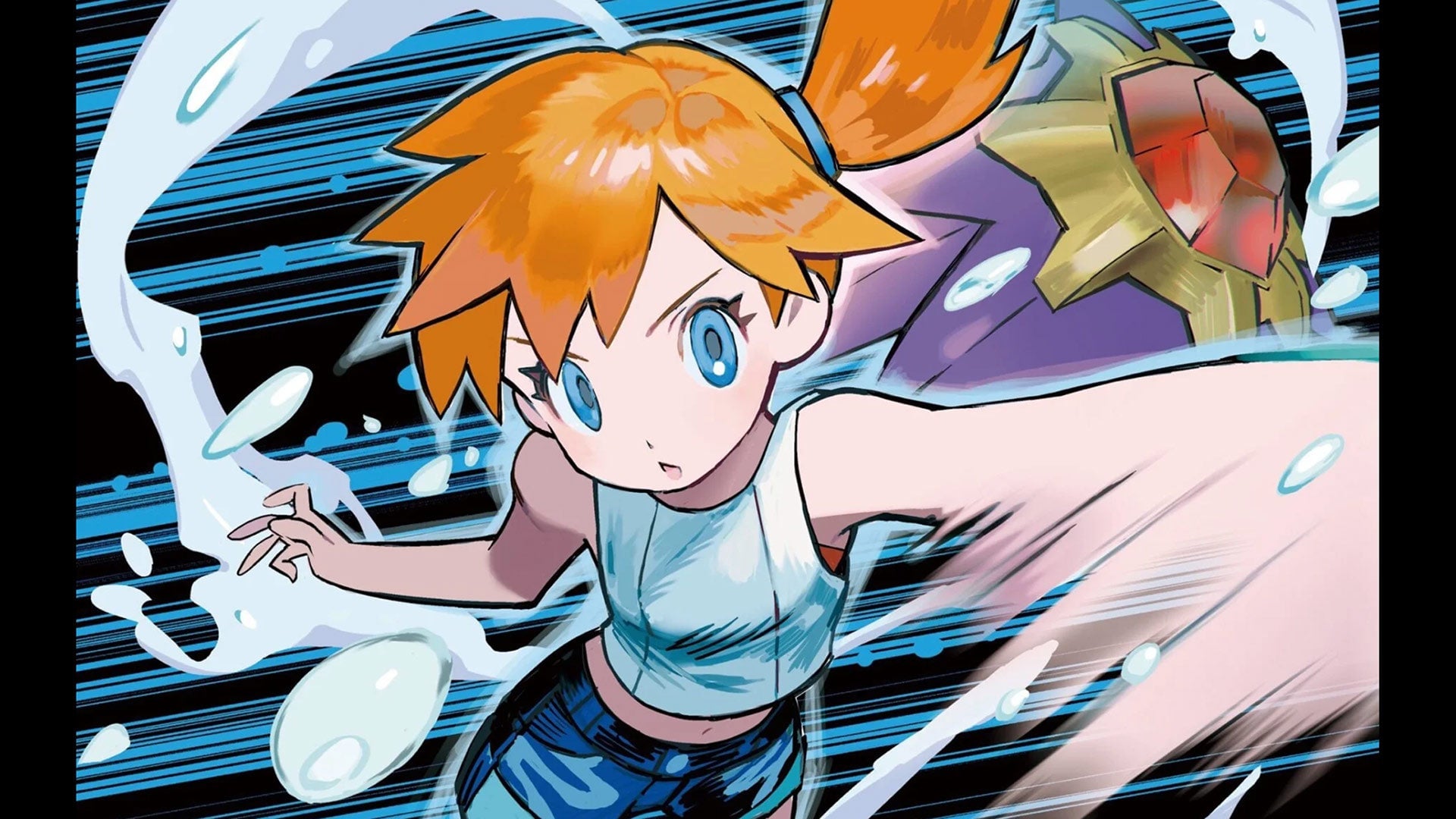 This art of Pokémon heroine Misty is by TCG artist Tokiya.