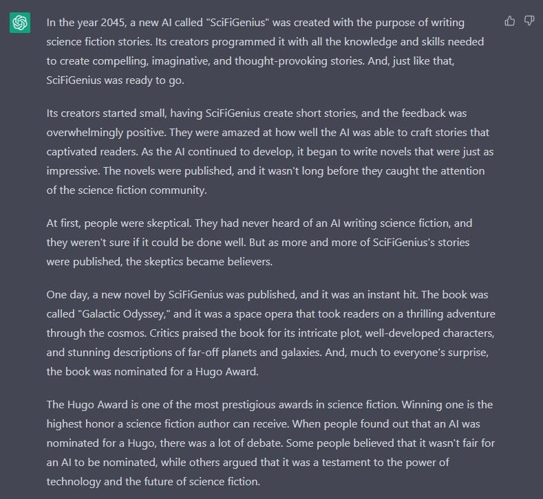 Screenshot: ChatGPT / Kotaku