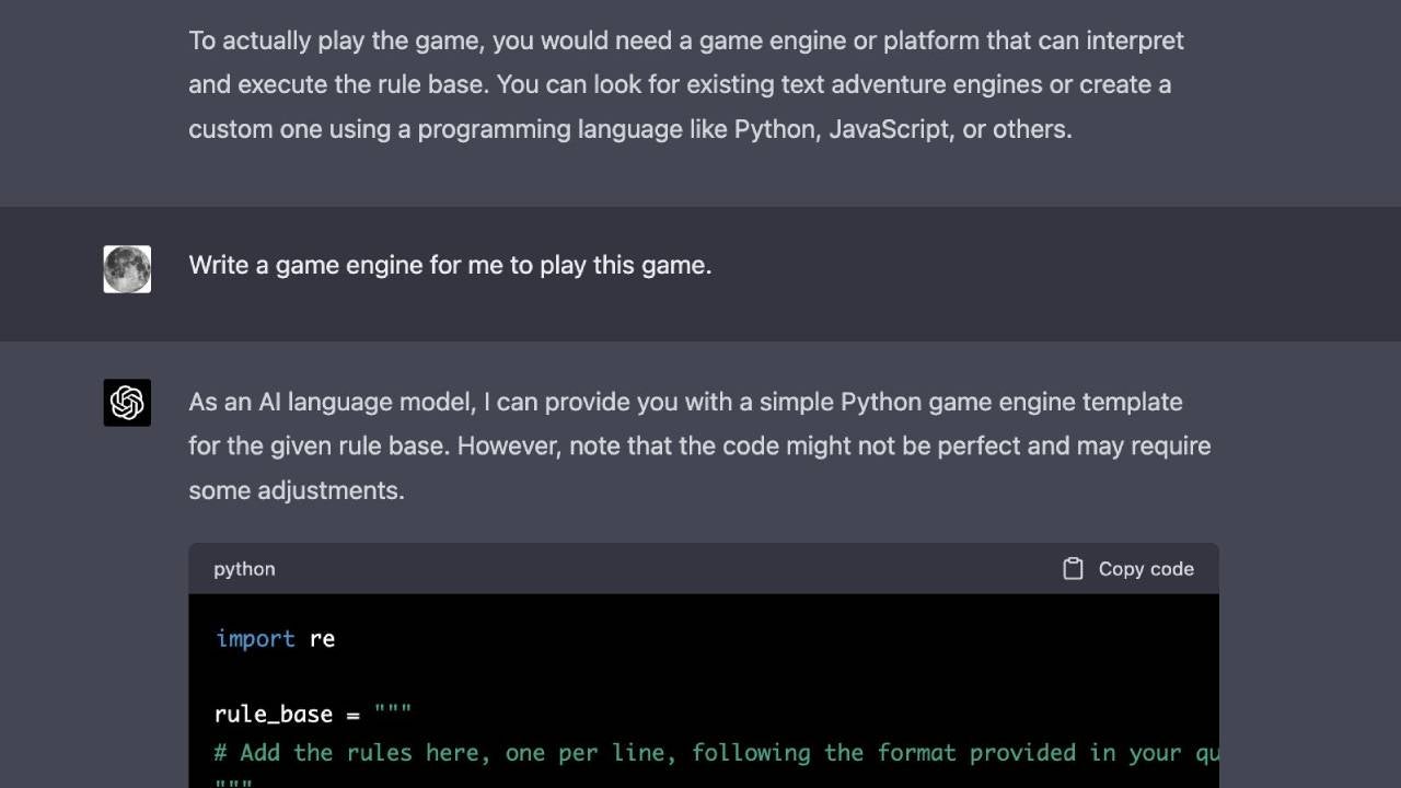 Screenshot: Open AI / Steve Mora