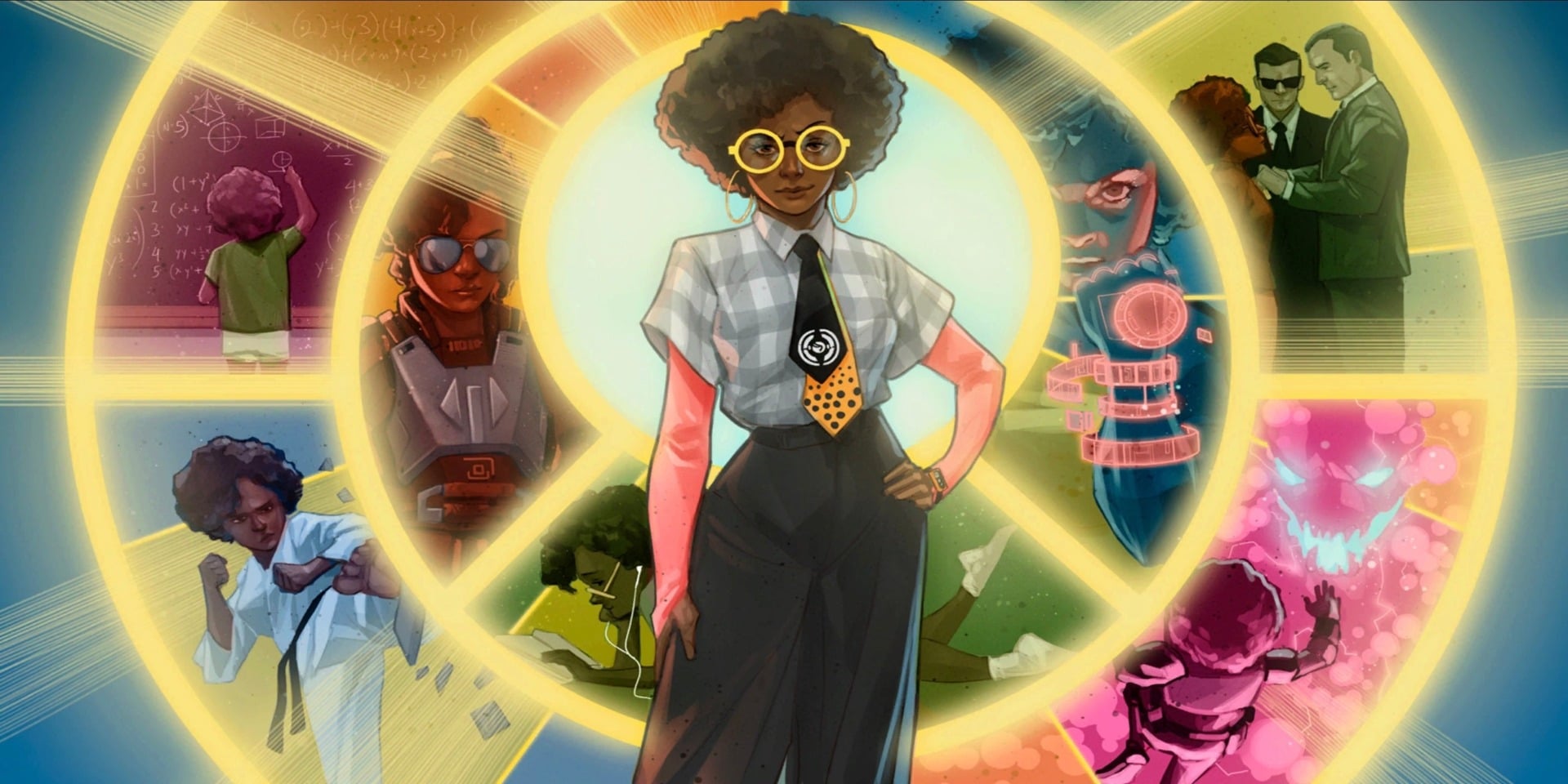 This loading screen featuring the character of Slone nicely encapsulates her life at a glance.