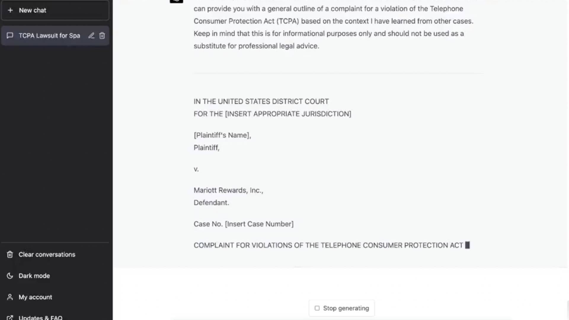 Screenshot: Open AI / Joshua Browder