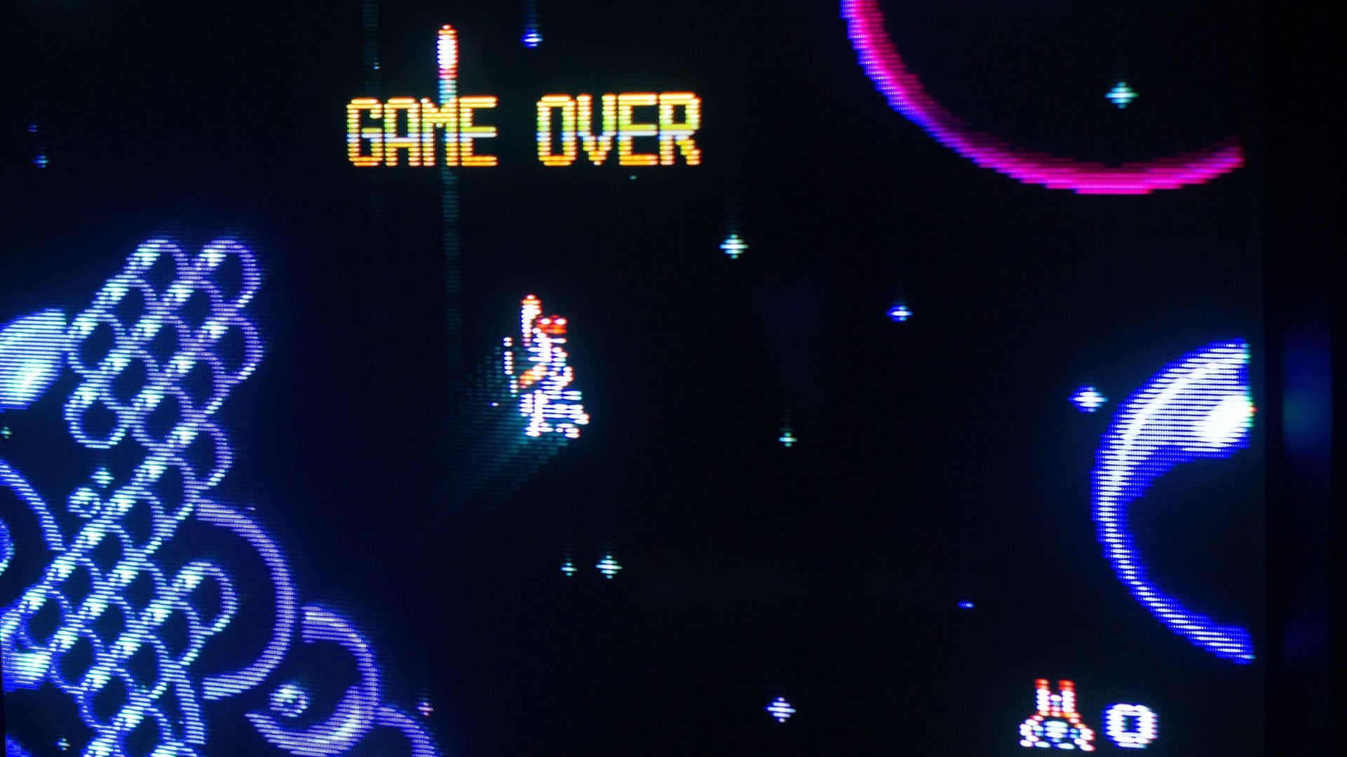 Blazing Lazers plays on a Sony PVM 2950Q via MiSTer s-video. CRTs have character and brightness to spare and are difficult to fully simulate.