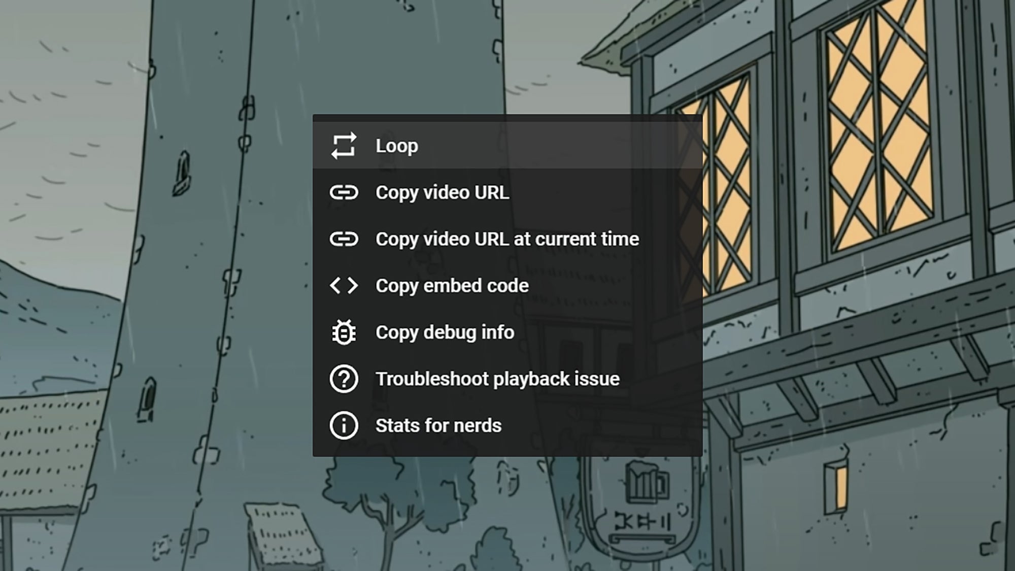 Loop videos that you want to keep watching (or listening to).