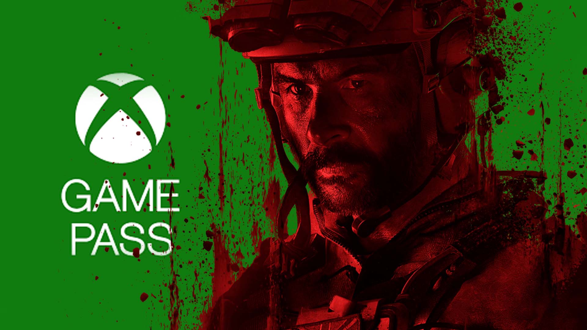 A special forces operative appears in red alongside the words Game Pass.