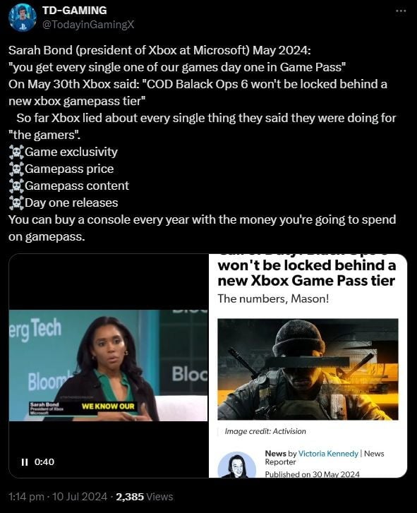 Screenshot: X / Kotaku