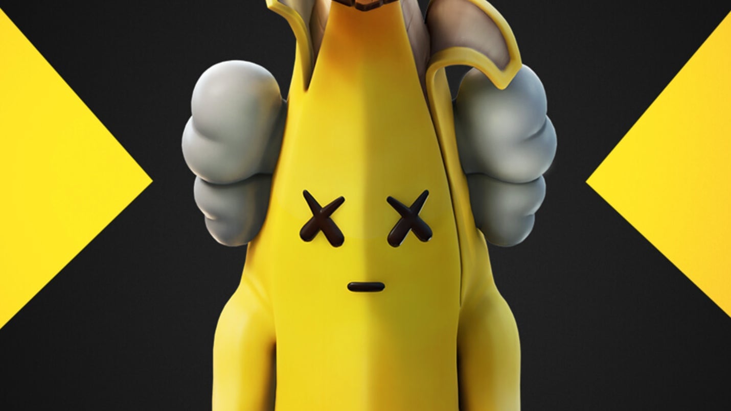 Peely has Xs for eyes.