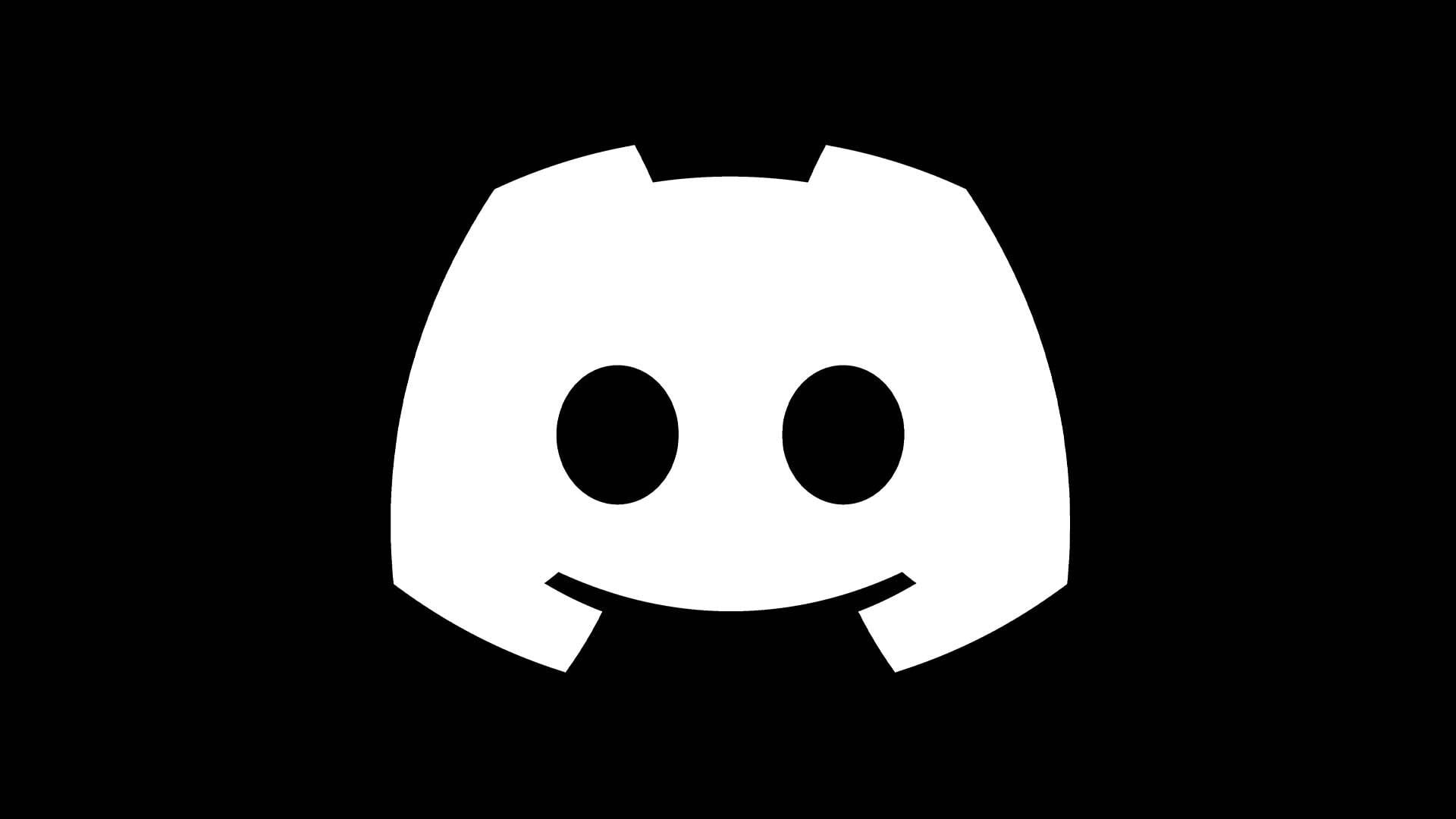 A Discord icon appears over a black background.