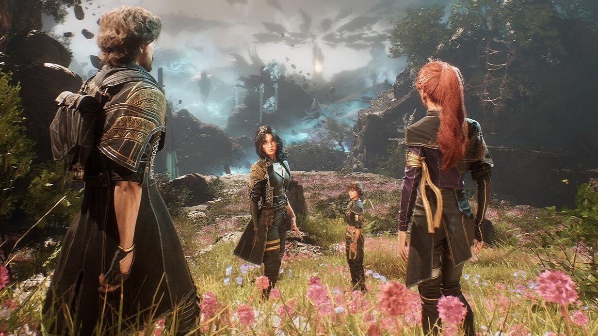 Wanders appear in a beautiful field.