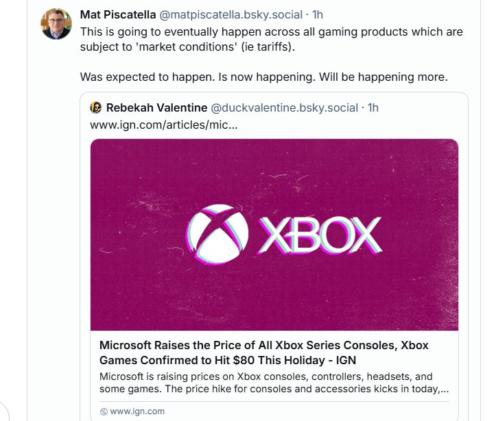 Screenshot: Bluesky / Kotaku