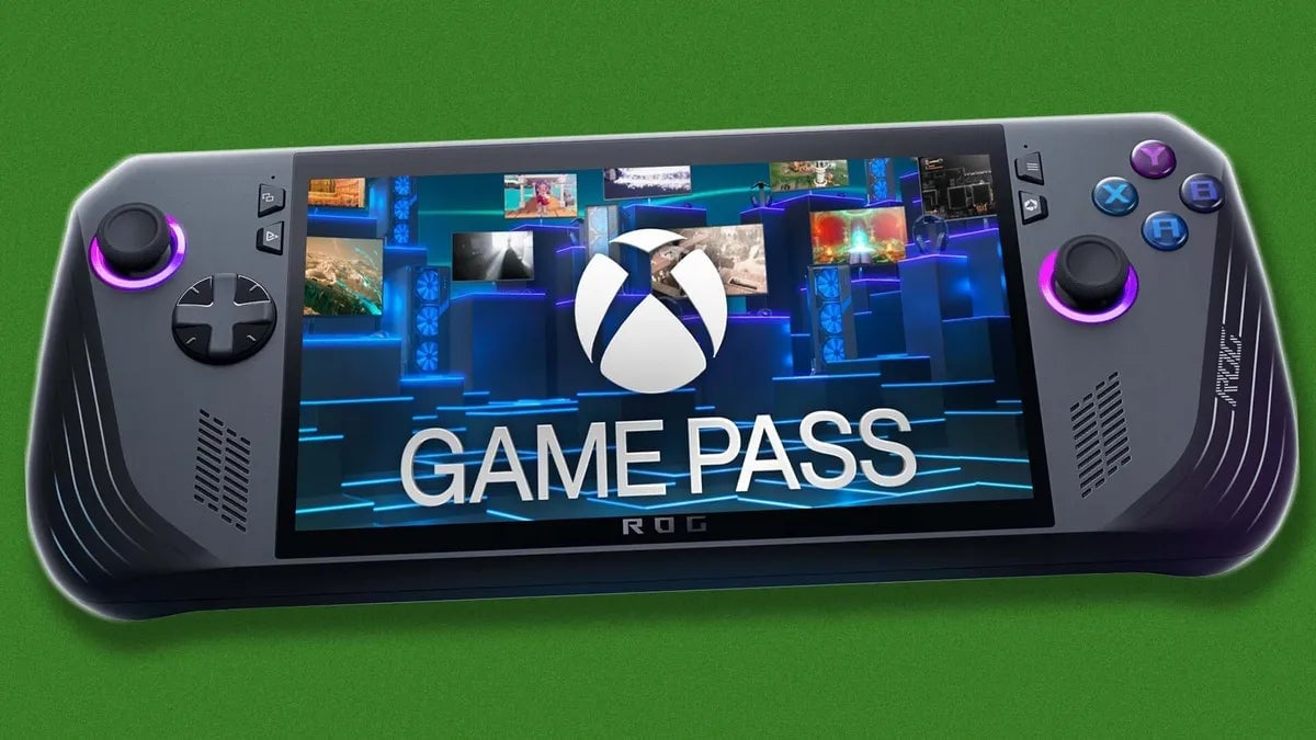 A PC gaming handheld displays Game Pass.