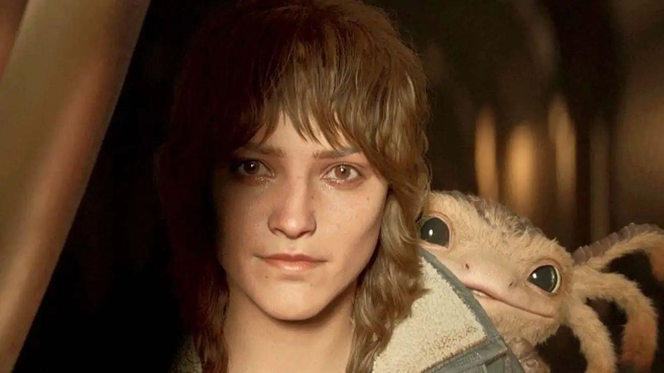 A mercenary looks out from the shadows.