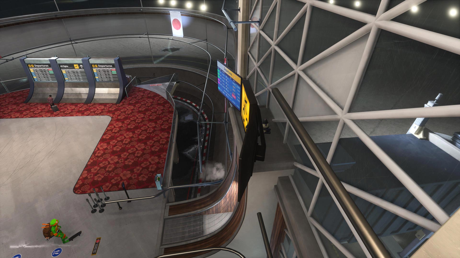 Michelangelo approaches the C2 terminal.