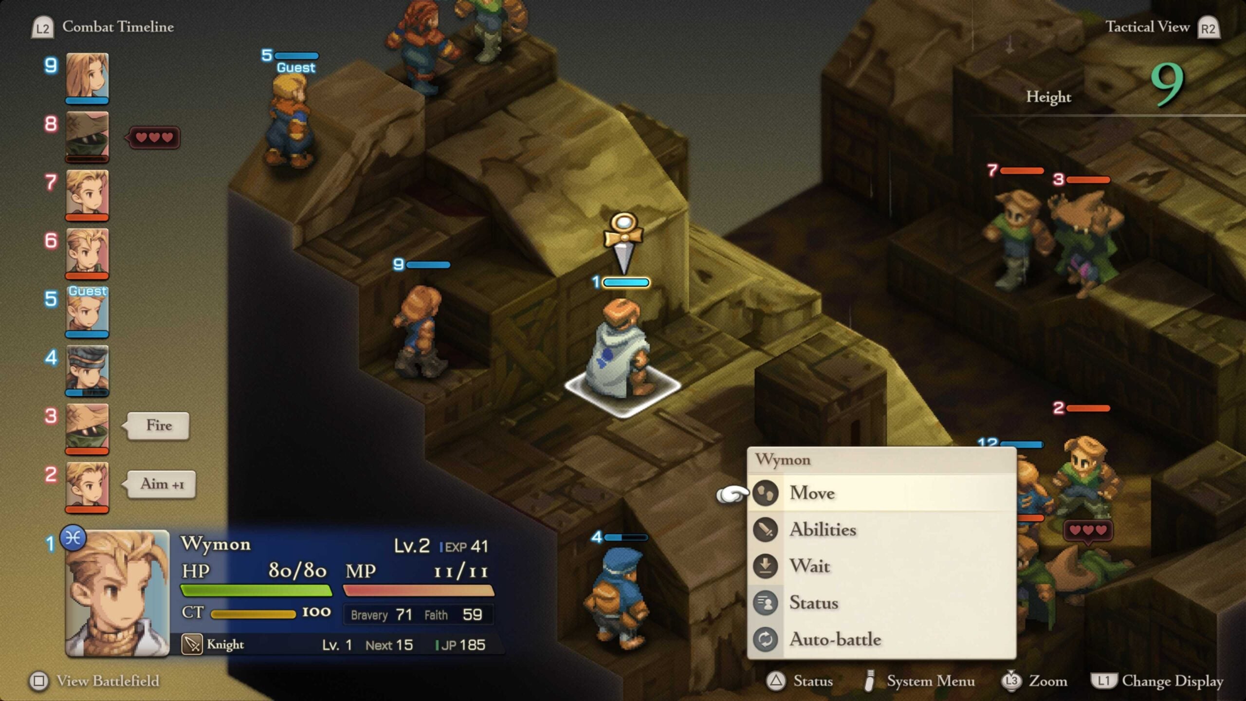 A screenshot shows a battle in FFT.