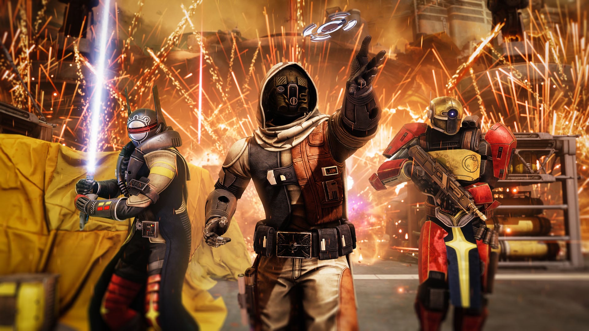 Destiny 2 Guardians celebrate a new expansion.