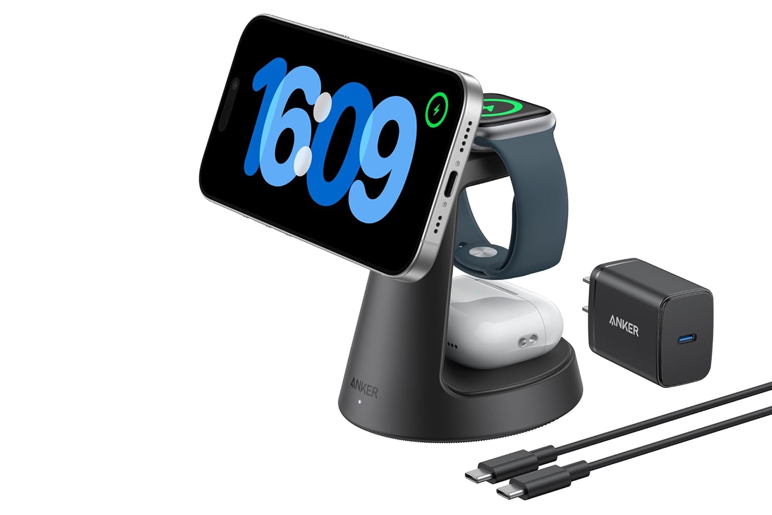 Anker Magsafe Charger Compatible, Maggo 3 In 1 Charging Station