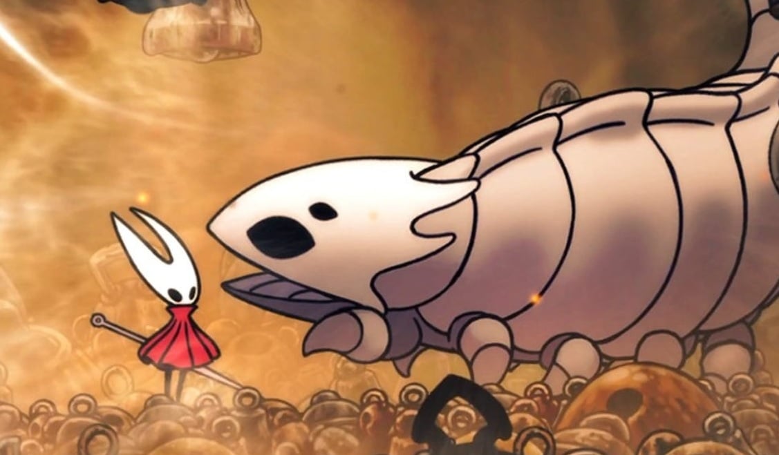 A Bell Beast yells at Hornet.