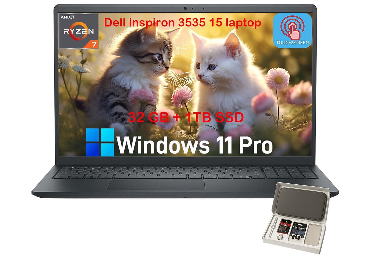 Dell Inspiron 15 3535 Touchscreen Laptop Computer For Business Student