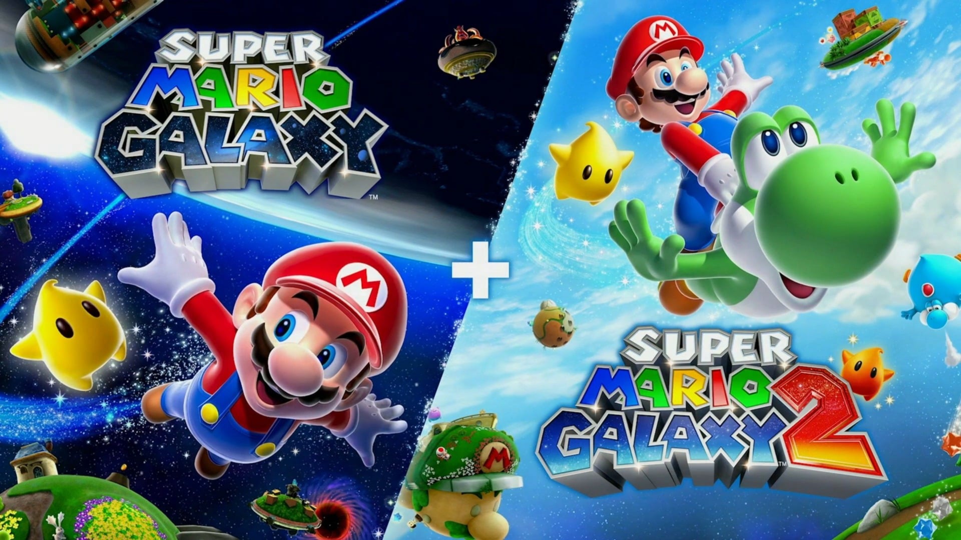 Super Mario Galaxy 1 & 2 are displayed.