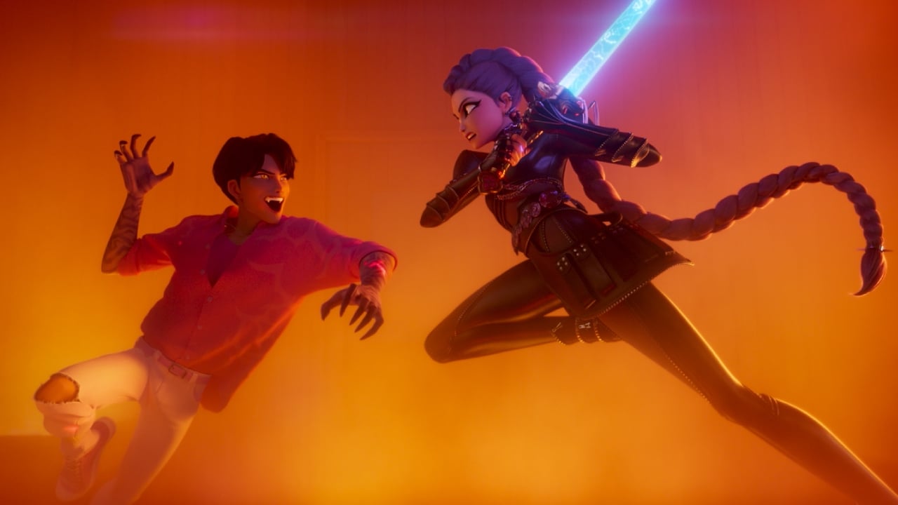 Rumi and Jinu clash.