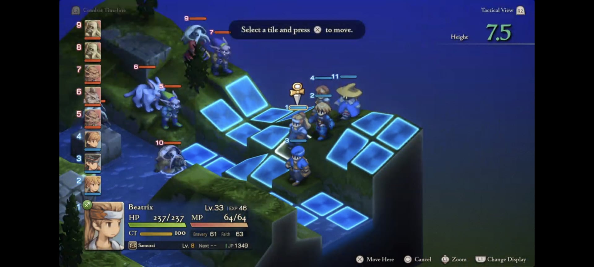 A screenshot shows a battle in FFT.