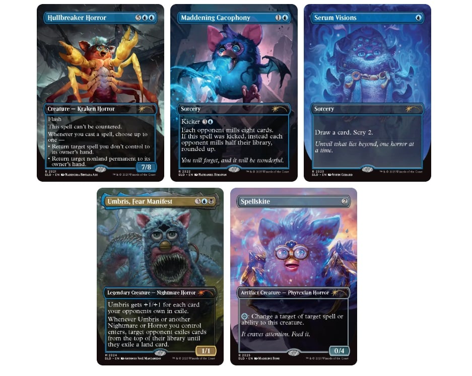 Furbies appear on MTG Cards.