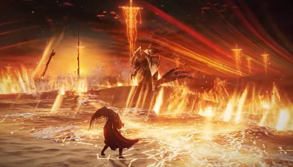 A wolf attacks with fire.