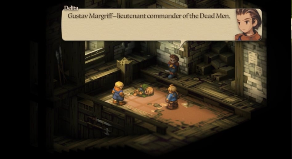 Algus interrogates a Dead Man. 