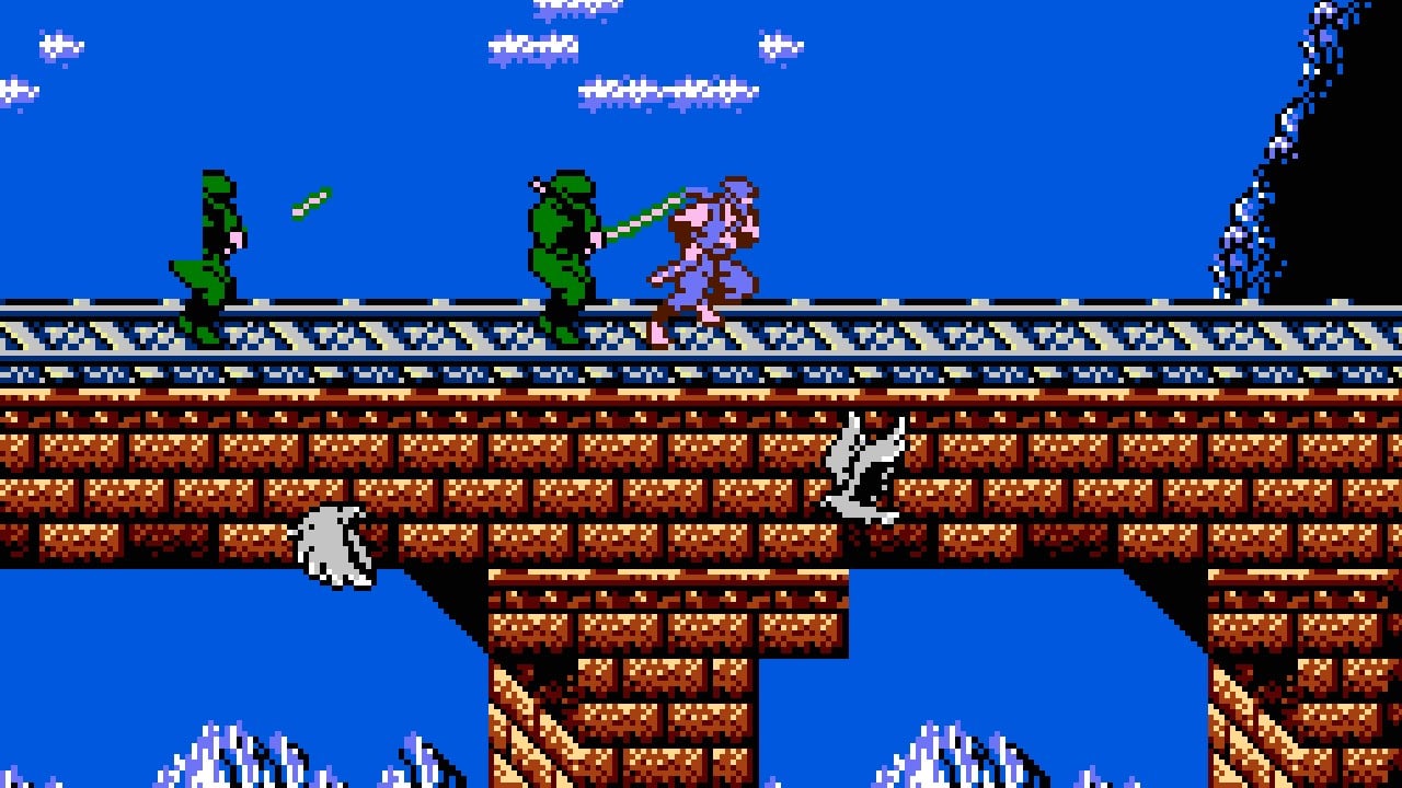 Ninja Gaiden, on a bridge.