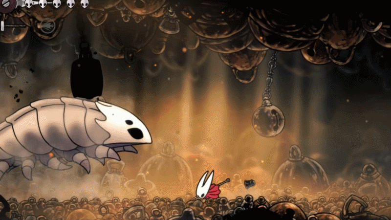 Hornet fights the Bell Beast.